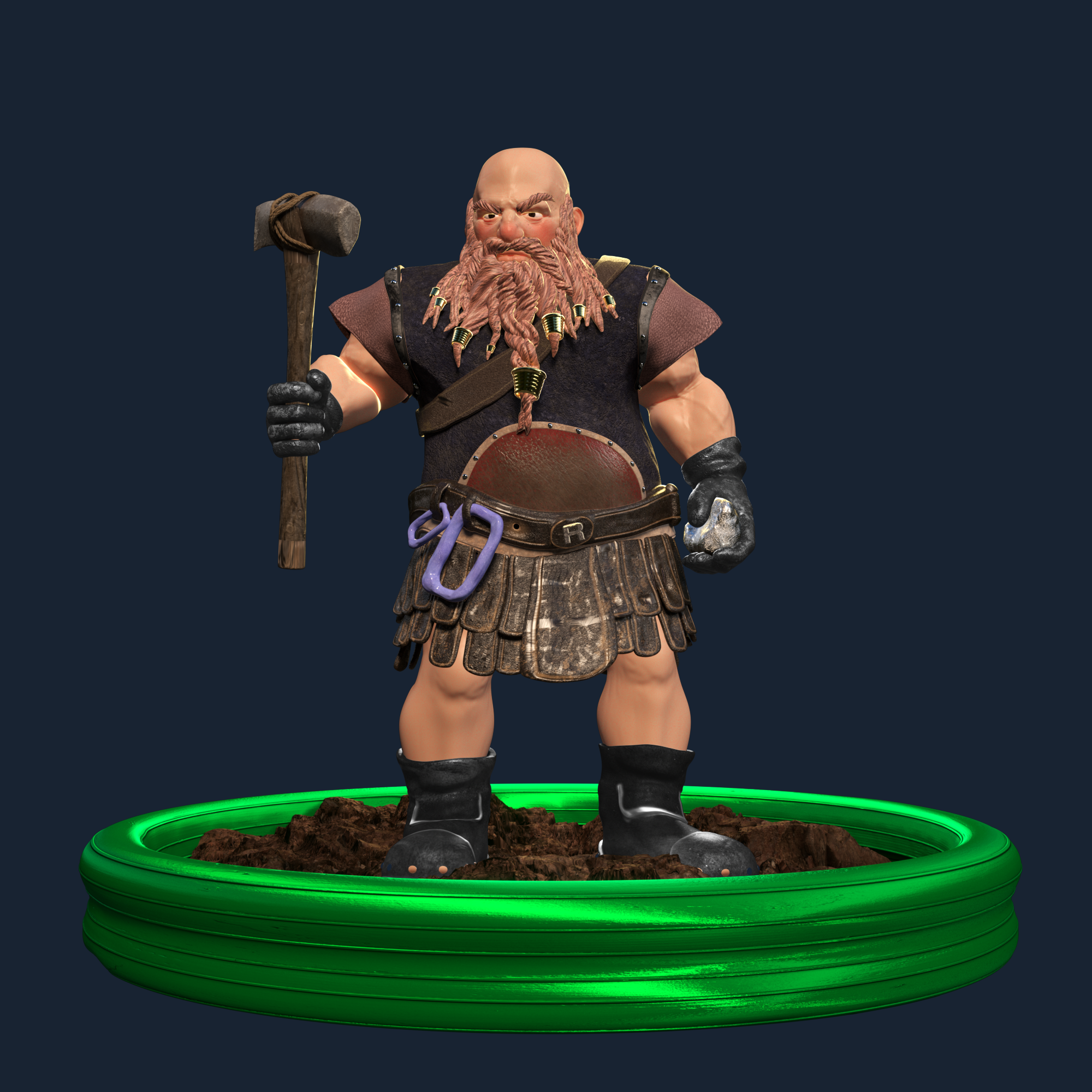 Picture of Collectible Dwarf Miner #122