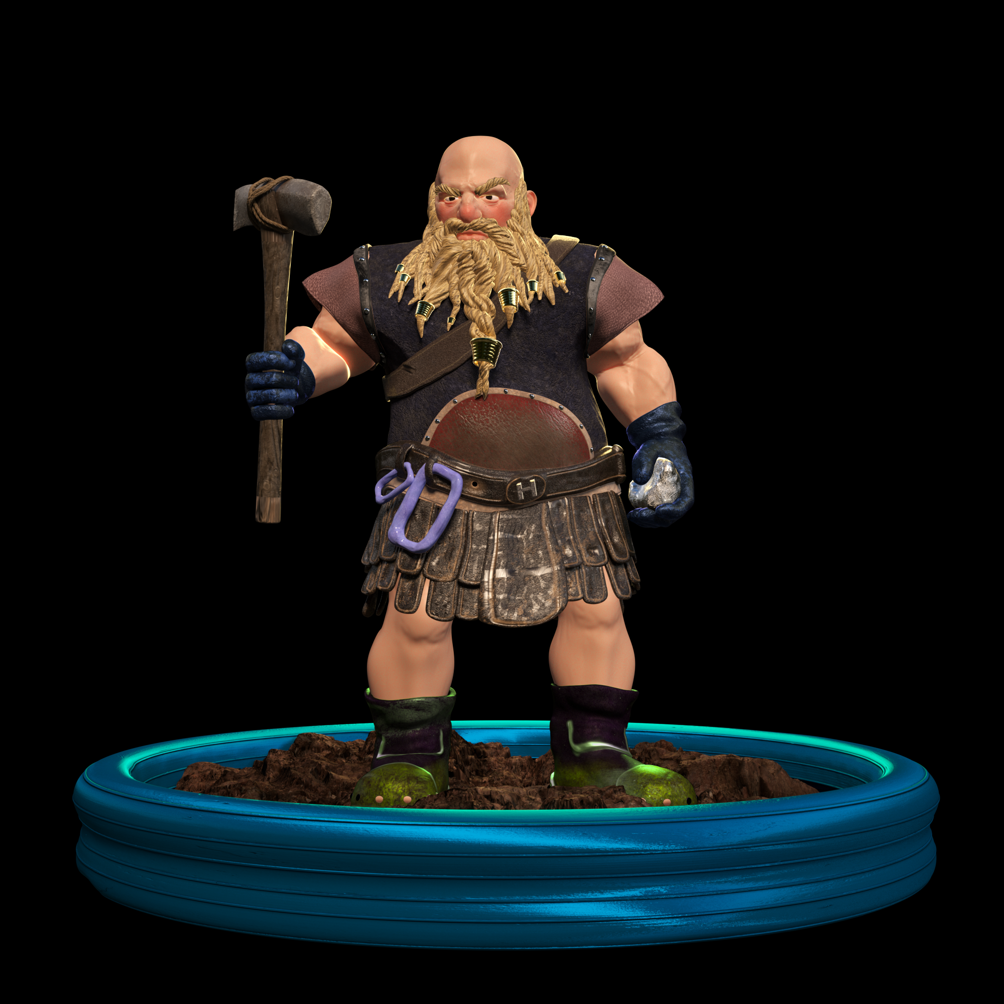Picture of Collectible Dwarf Miner #704
