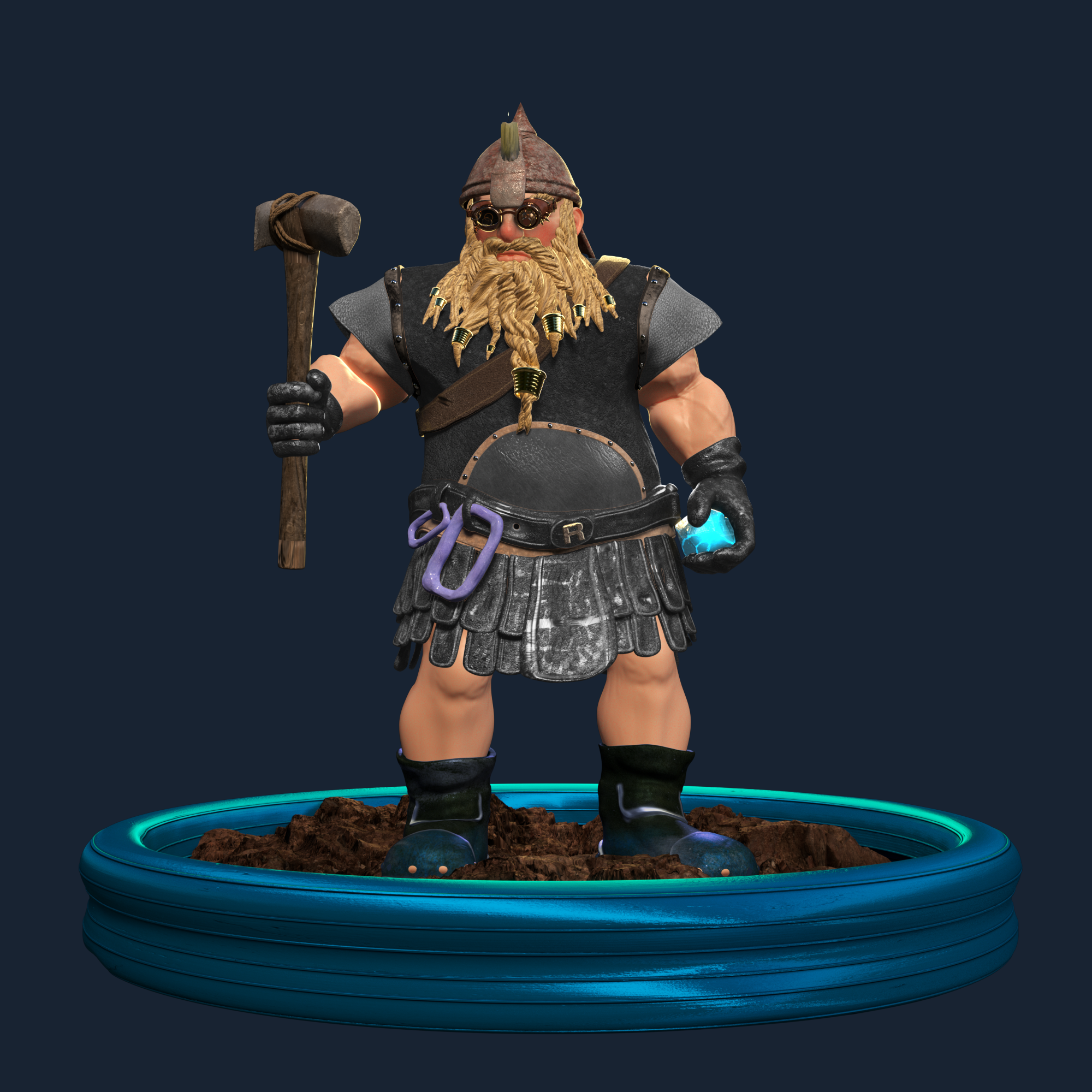 Picture of Collectible Dwarf Miner #943